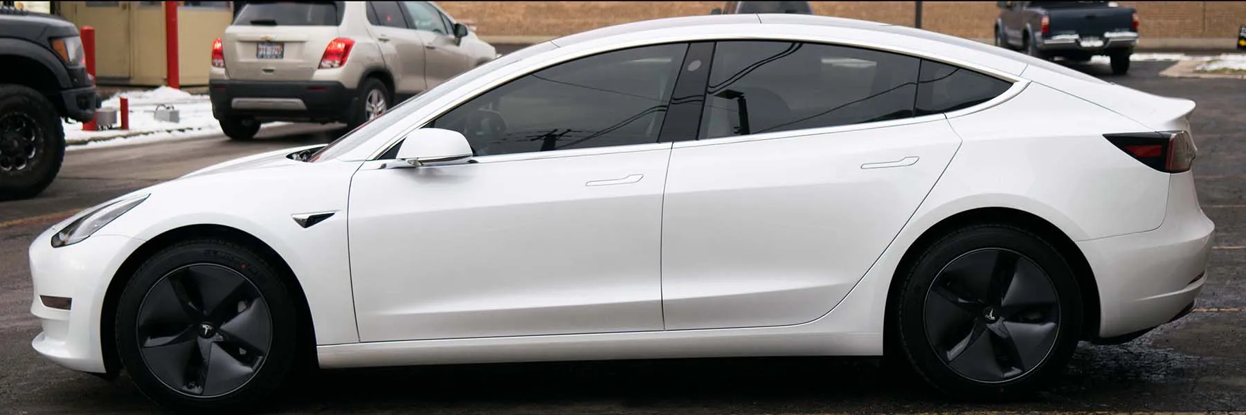 Tesla efter foliering och toning hos Toptint