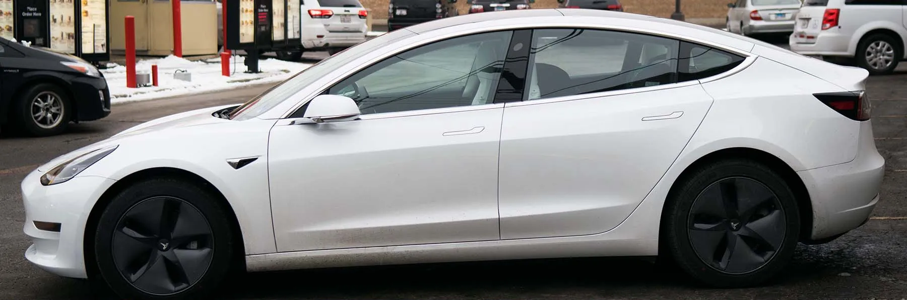 Tesla före foliering och toning hos Toptint